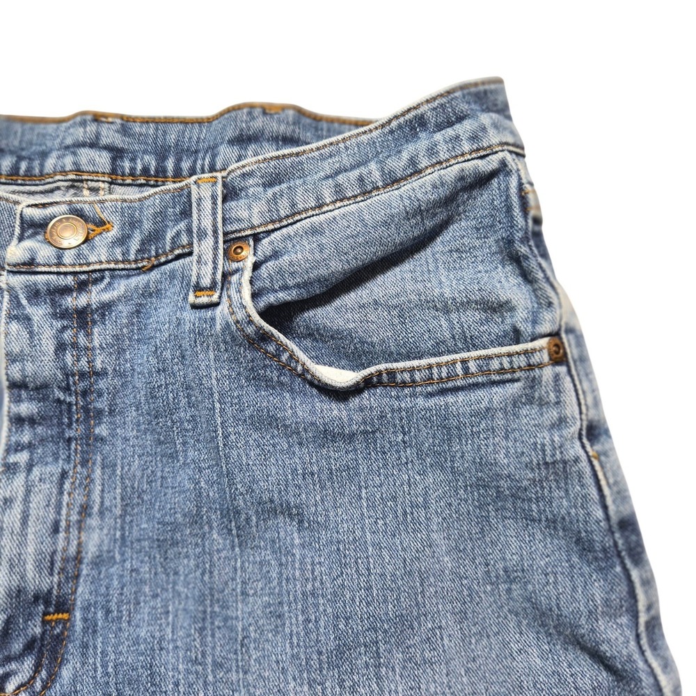 Wrangler Authentic Jeans Mens 34x29 Regular Fit Blue Denim 9WRGAMS Mid Wash - Picture 4 of 11